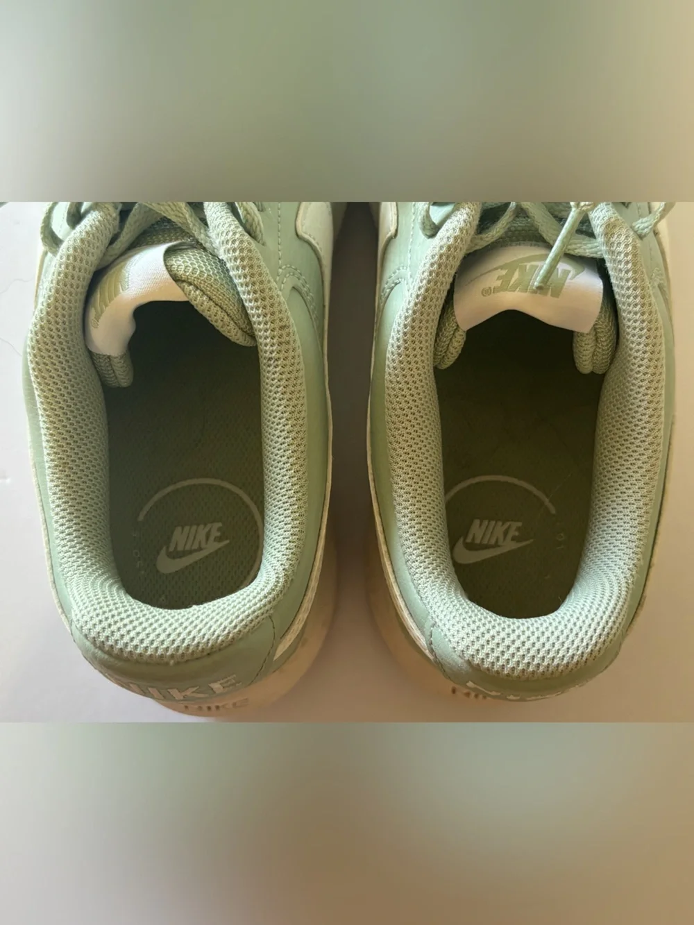 Nike Court Vision Alta Platform Sneakers Sage Green White Women’s US 9 EU 40.5